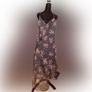 1. State Floral Print Dress with Ruffle Accents